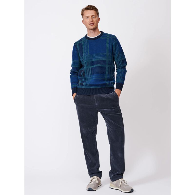 Aubin Mumby Checked Crew Jumper image number 3